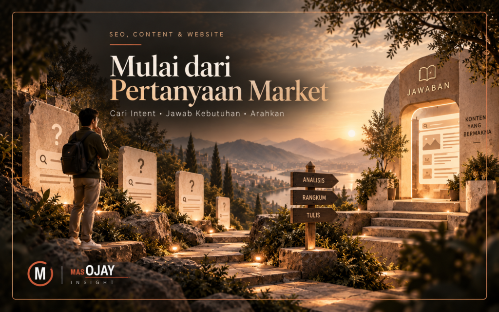 Artikel SEO untuk UMKM Sebaiknya Dimulai dari Pertanyaan Market