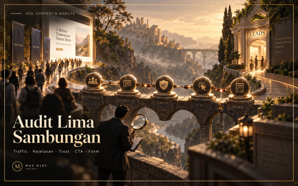Landing Page Ramai tetapi Tidak Menghasilkan Leads: Audit Lima Sambungan Ini