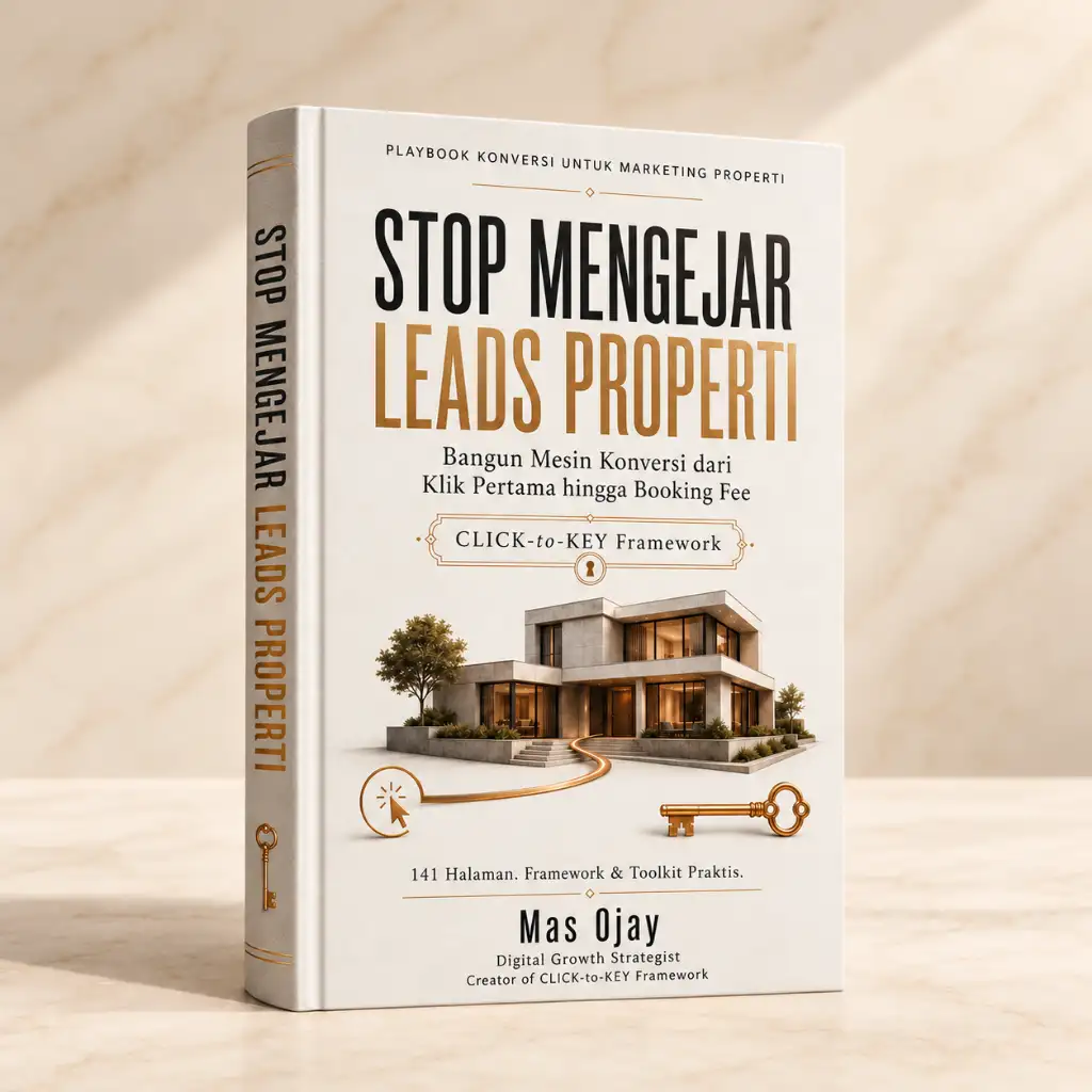 Sampul ebook Stop Mengejar Leads Properti